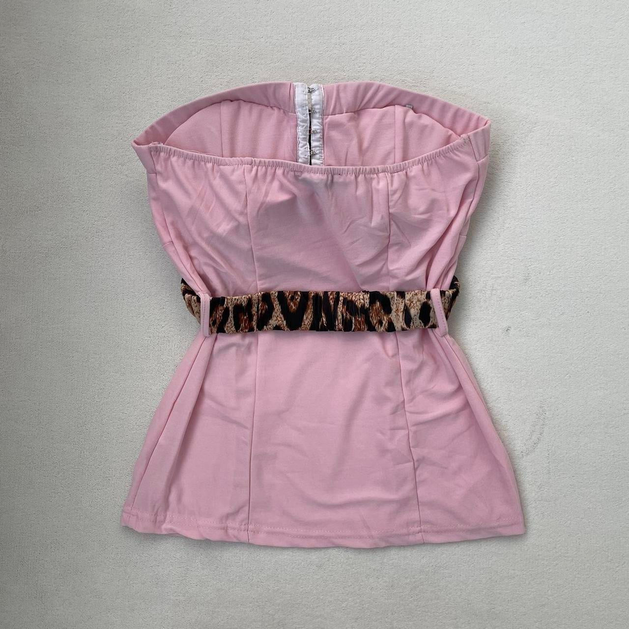 Strapless bustier with belt