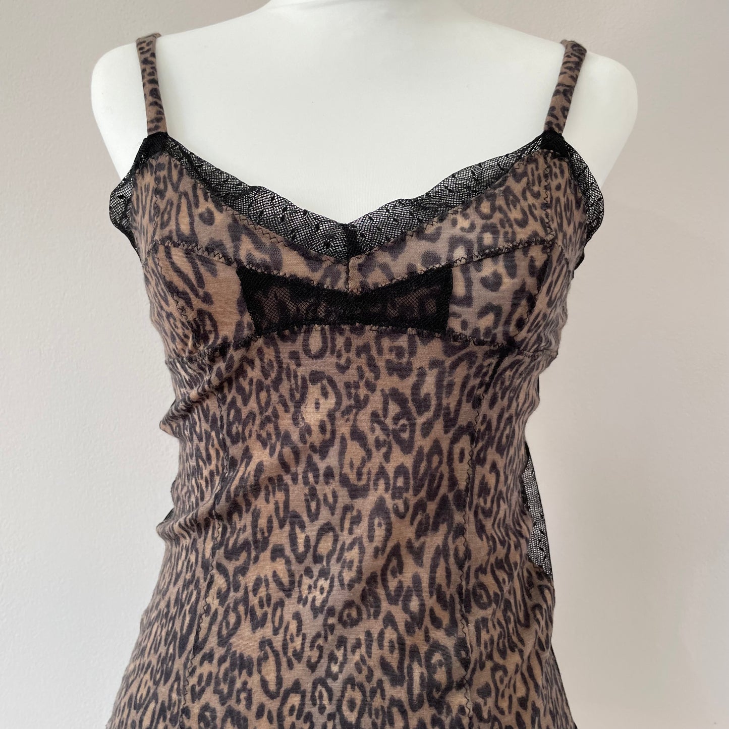Cheetah print y2k top