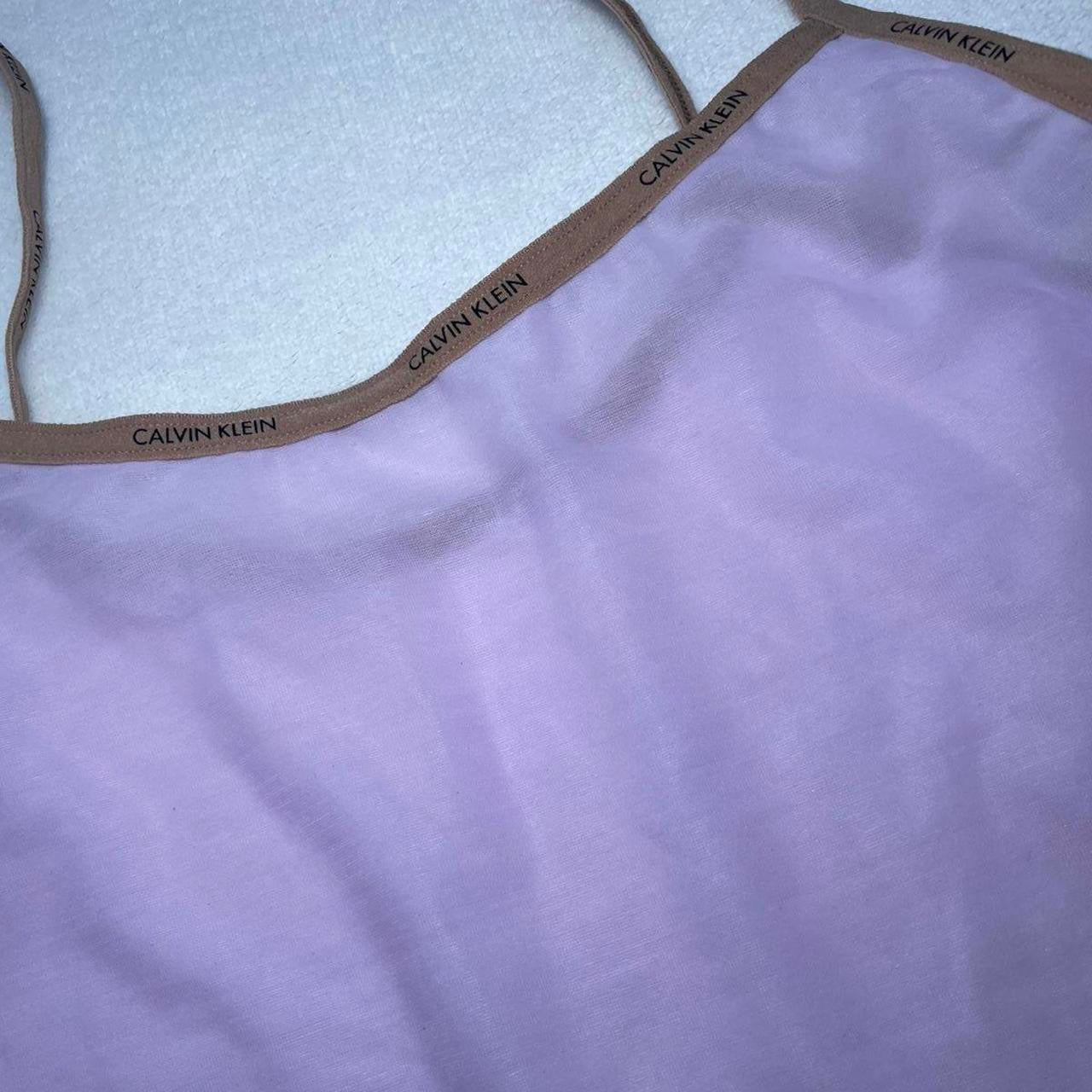 Vintage Calvin Klein lilac mesh top
