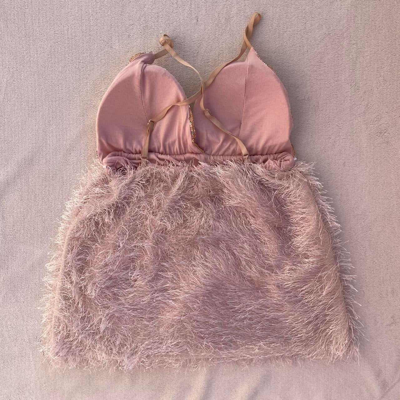 Gold sequin bust top