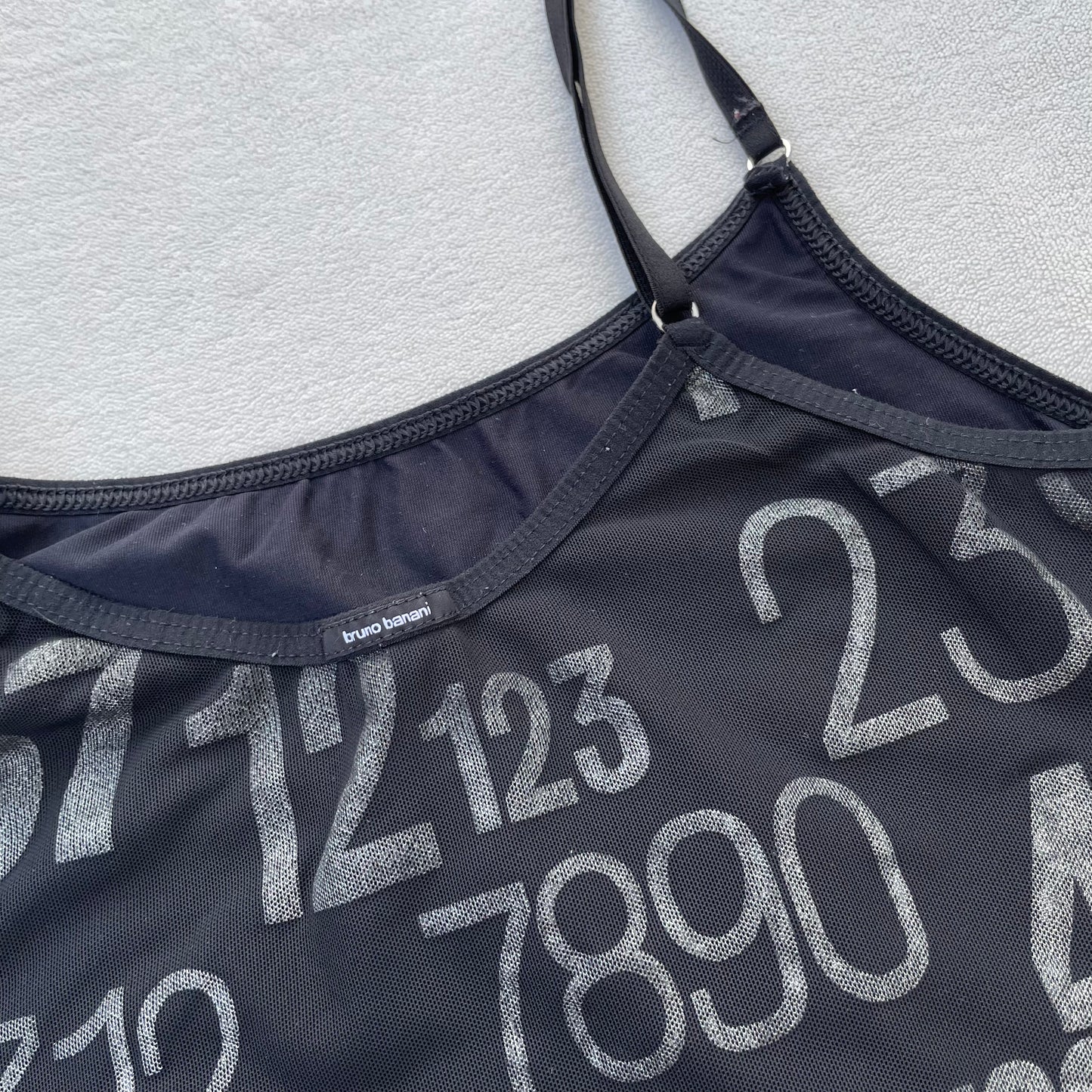 Black y2k graphic top