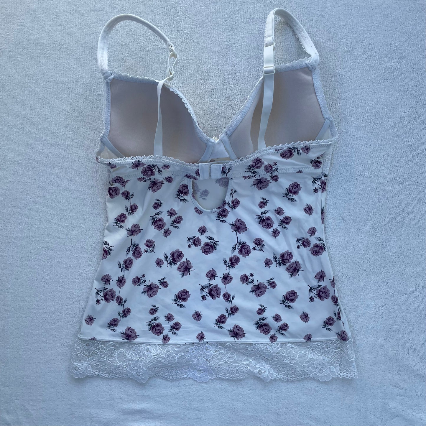 White floral corset top