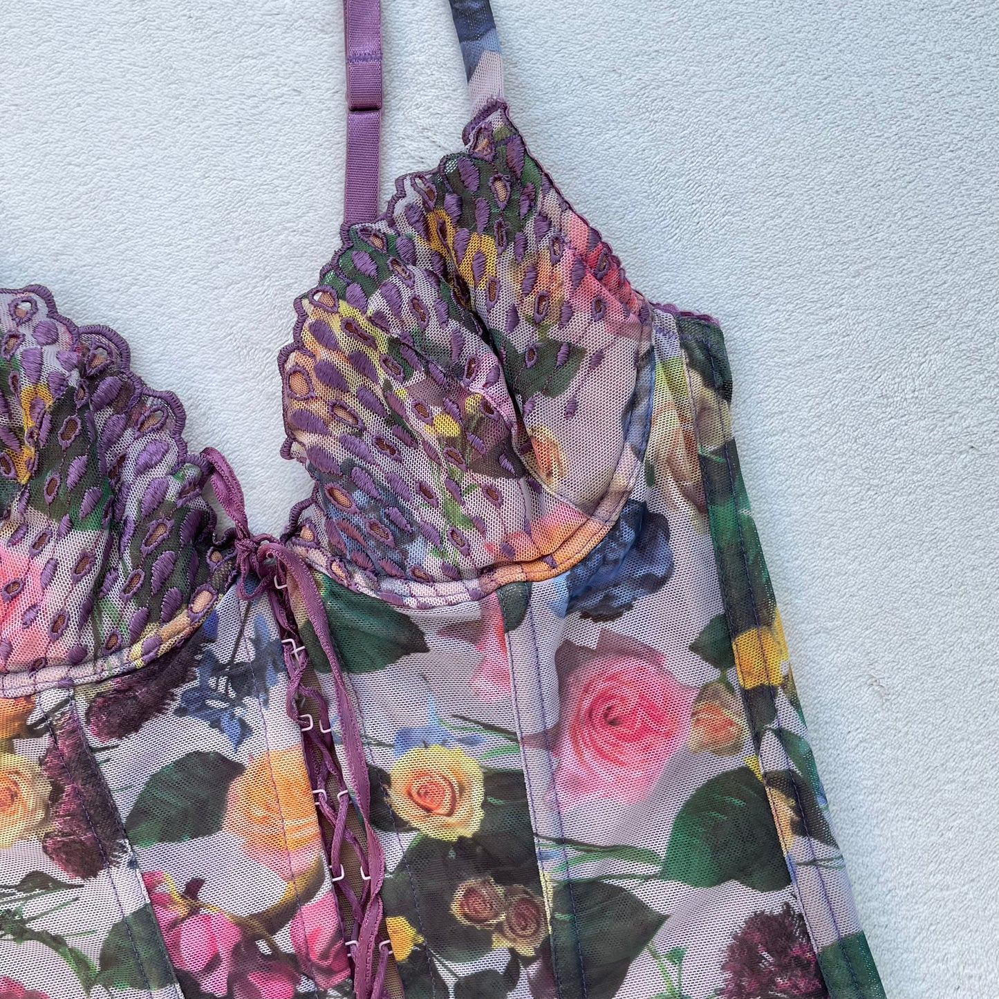 Floral Italian Corset Top