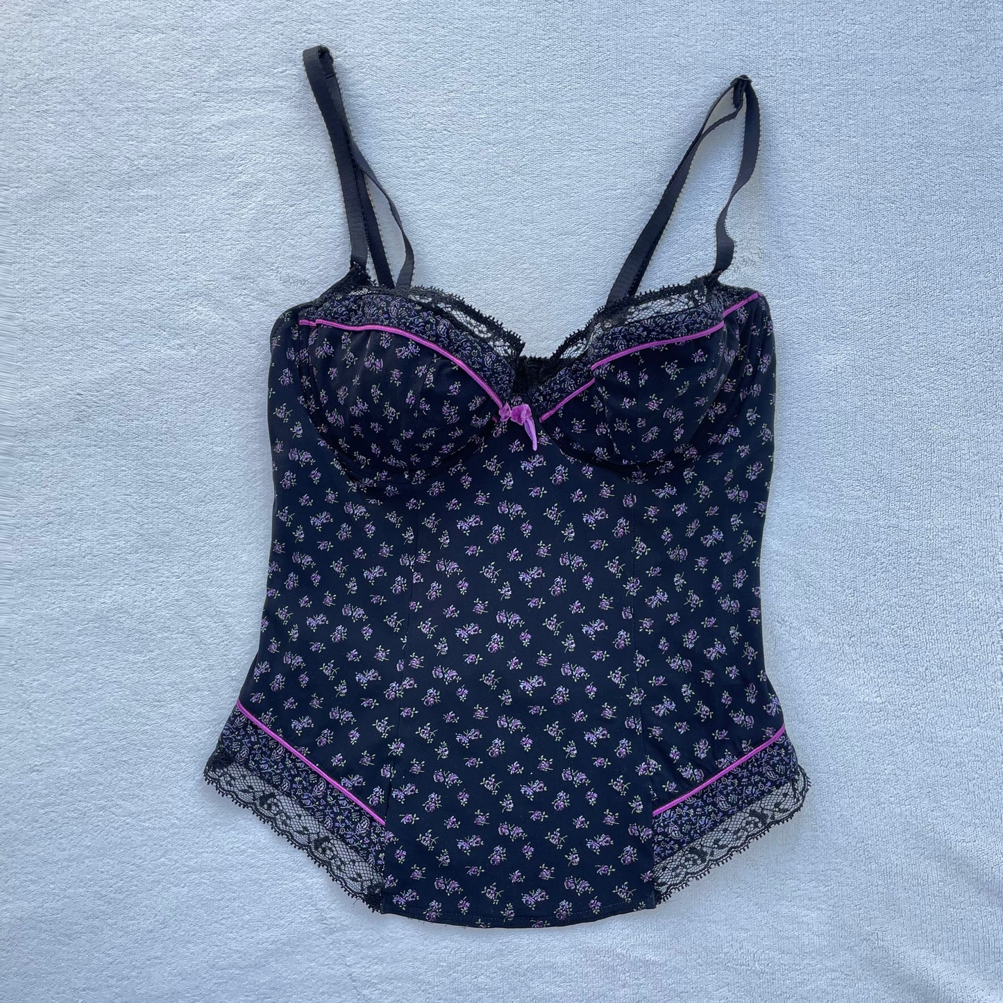 Y2K Floral corset top