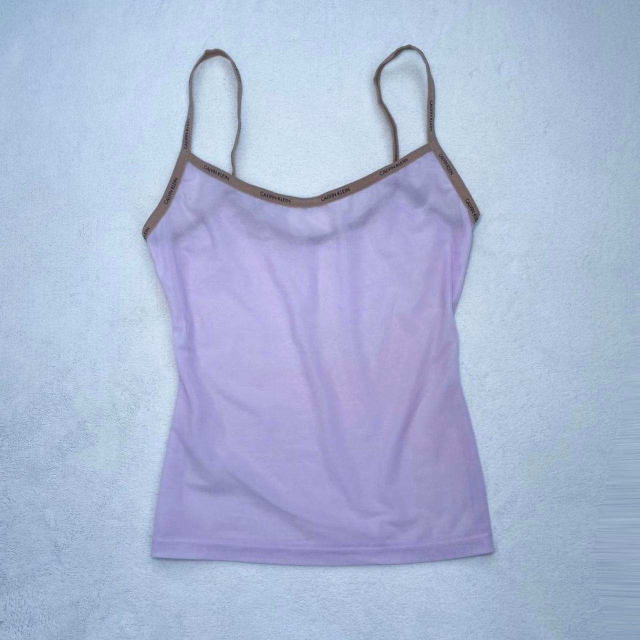 Vintage Calvin Klein lilac mesh top