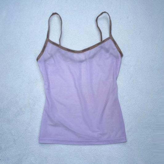 Vintage Calvin Klein lilac mesh top