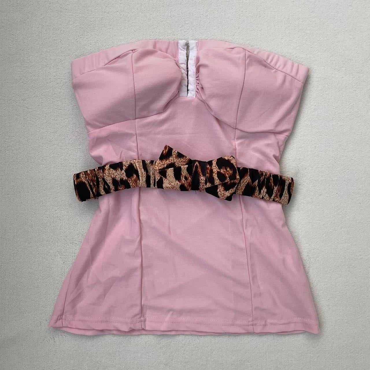 Strapless bustier with belt