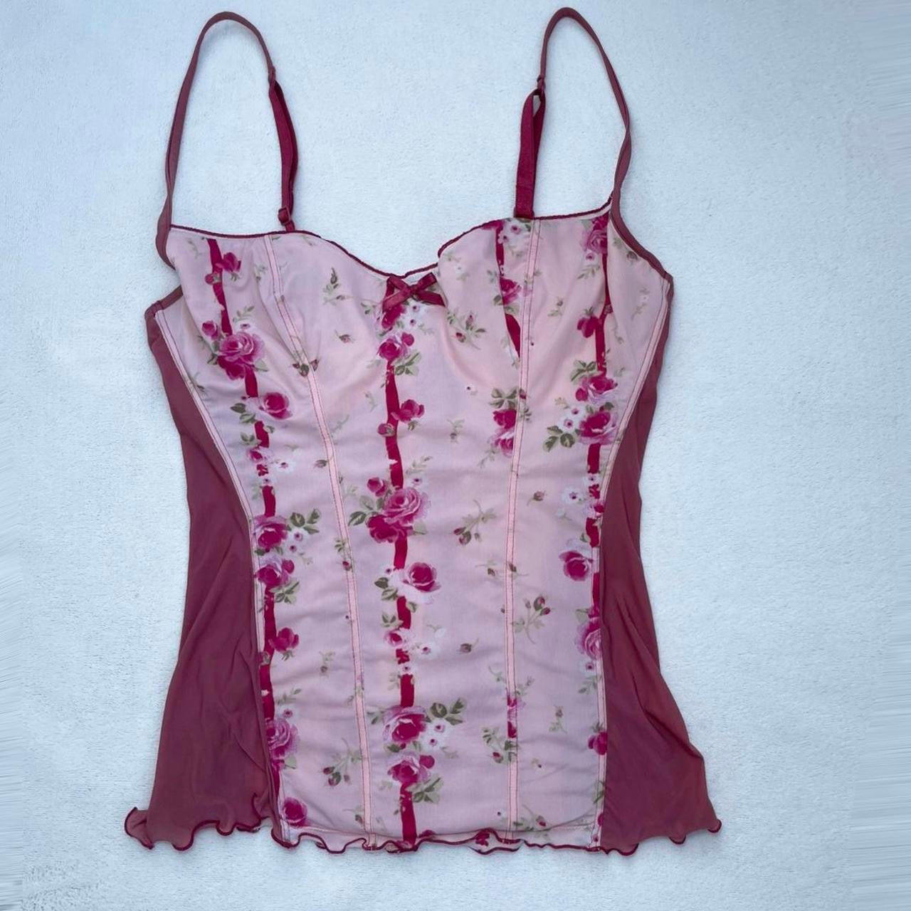 Floral Corset Y2K Style