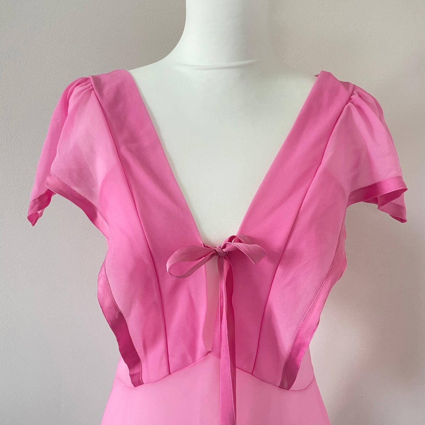00s pink sheer dress