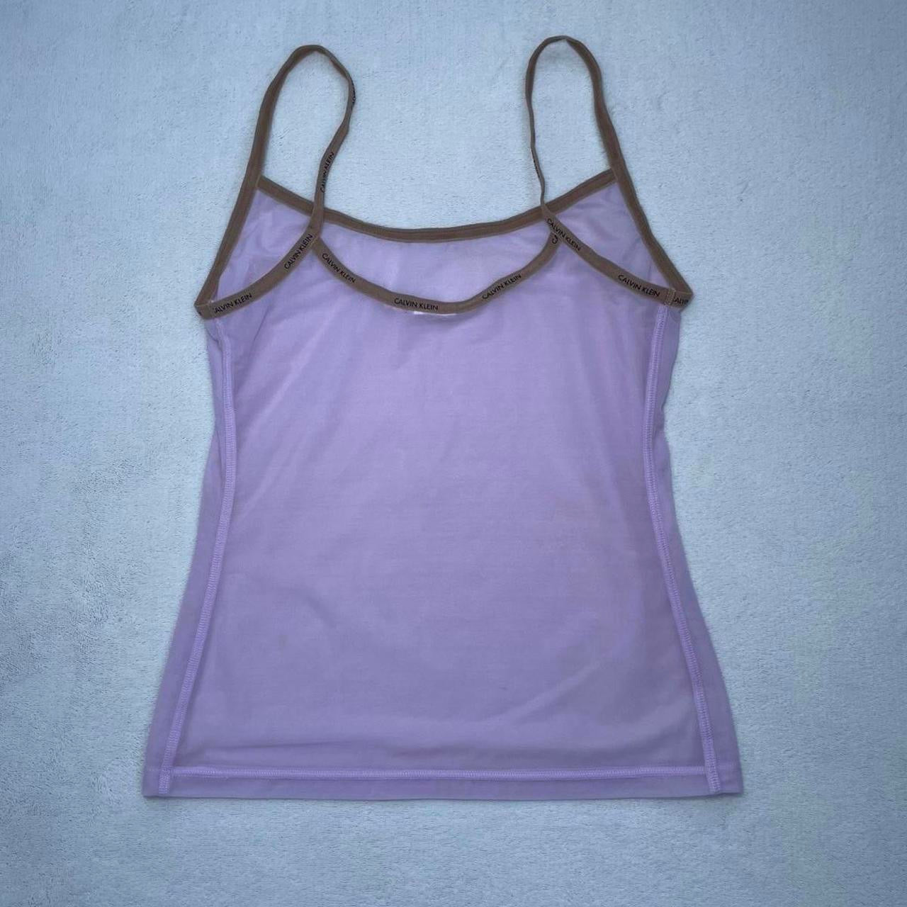 Vintage Calvin Klein lilac mesh top