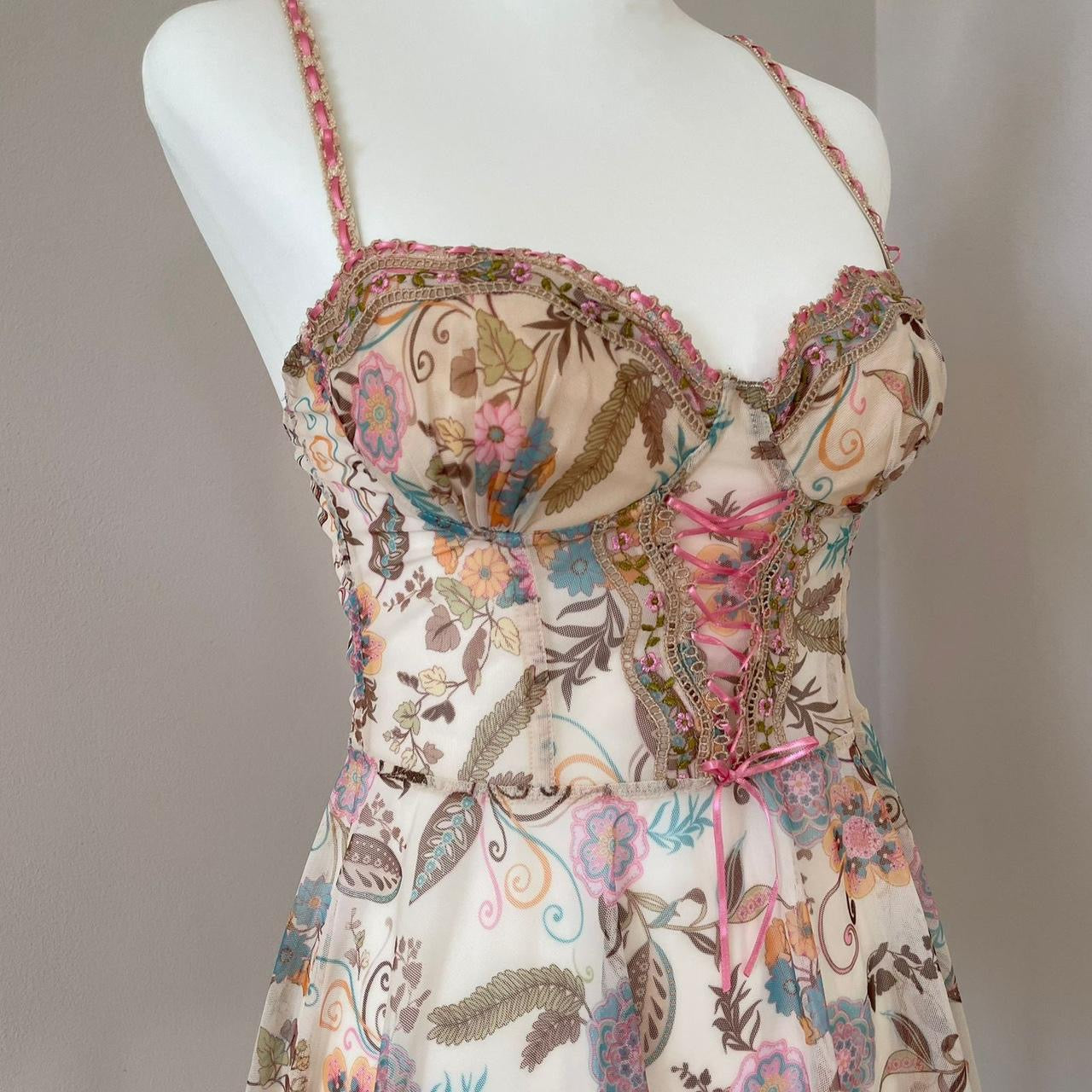 Vintage mesh babydoll dress