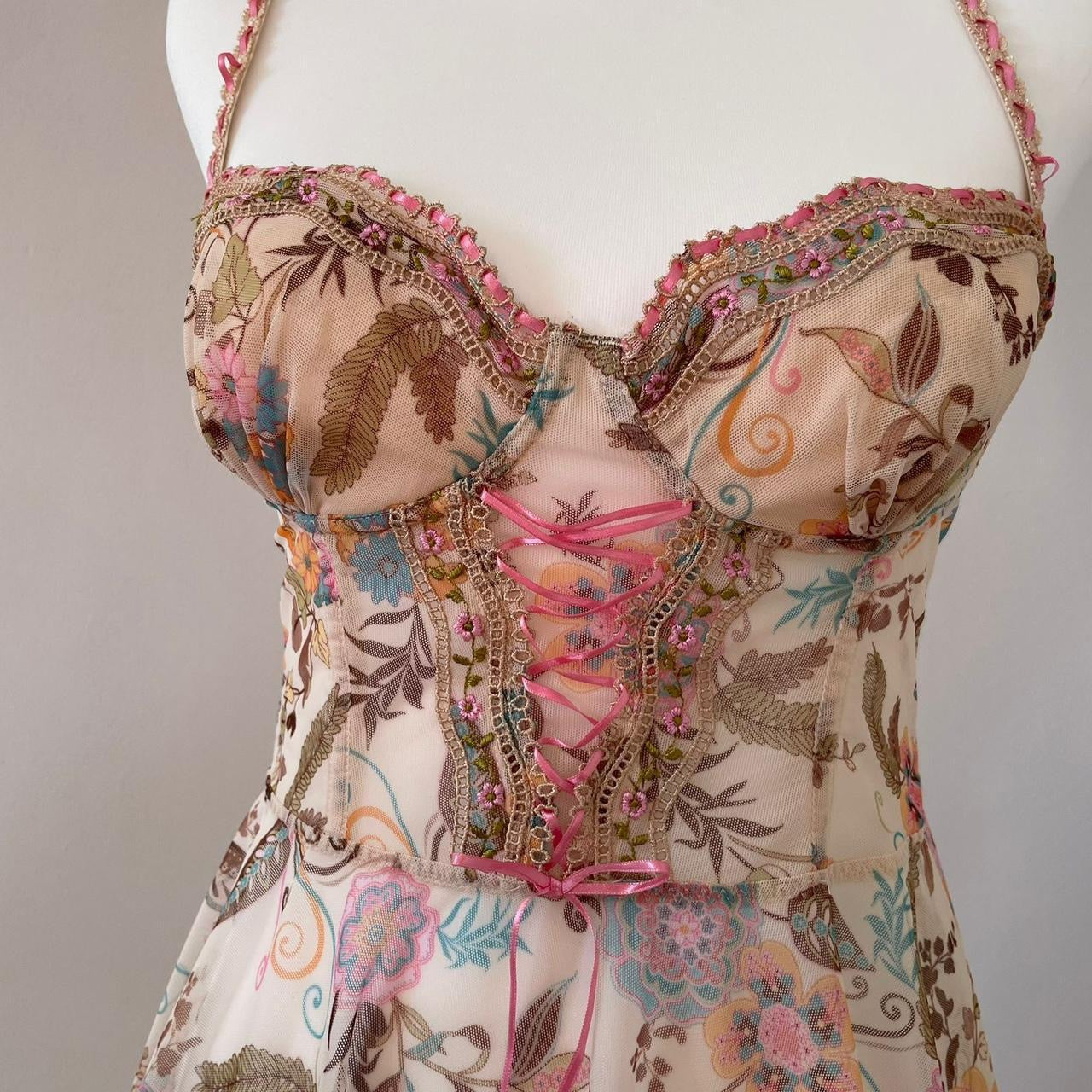 Vintage mesh babydoll dress