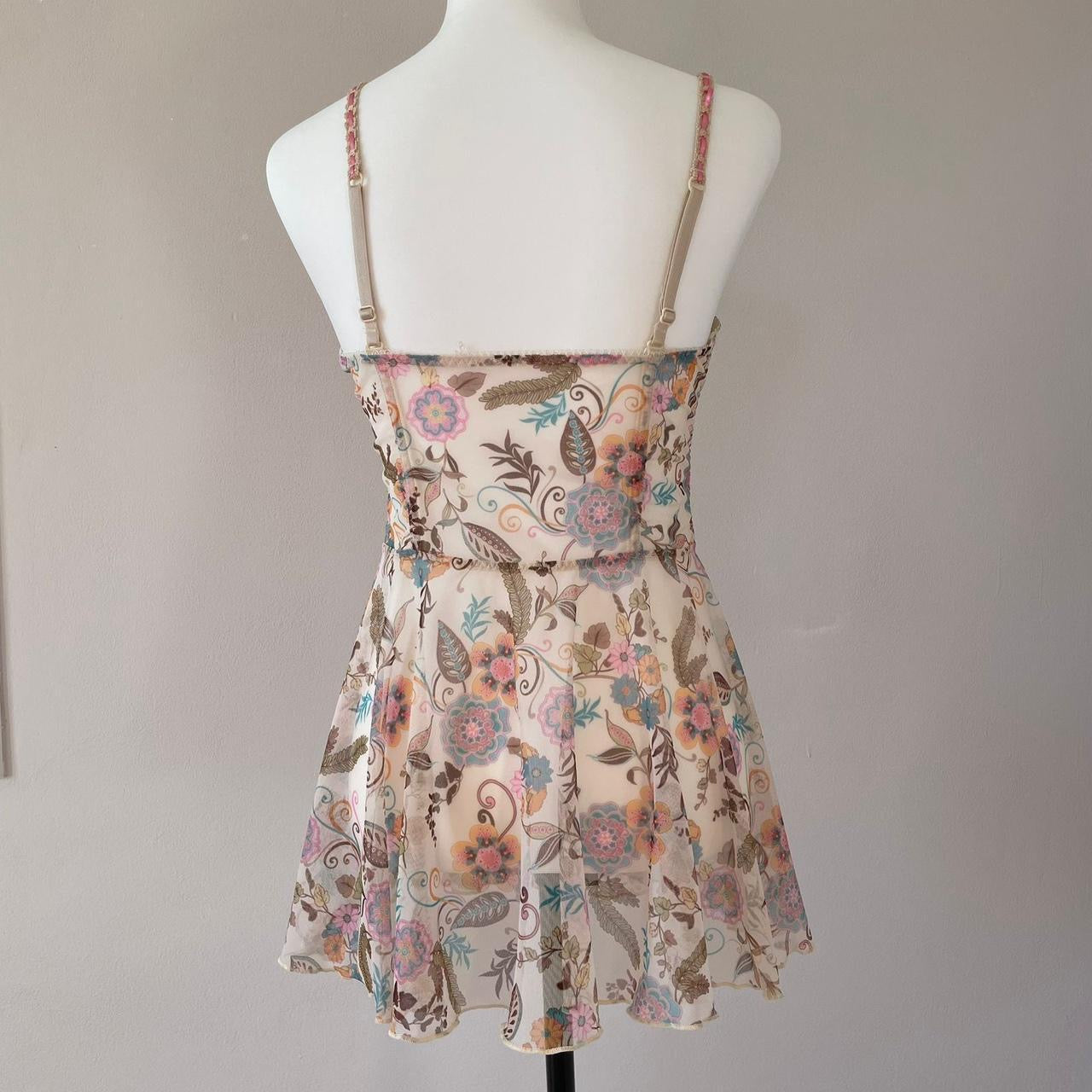 Vintage mesh babydoll dress