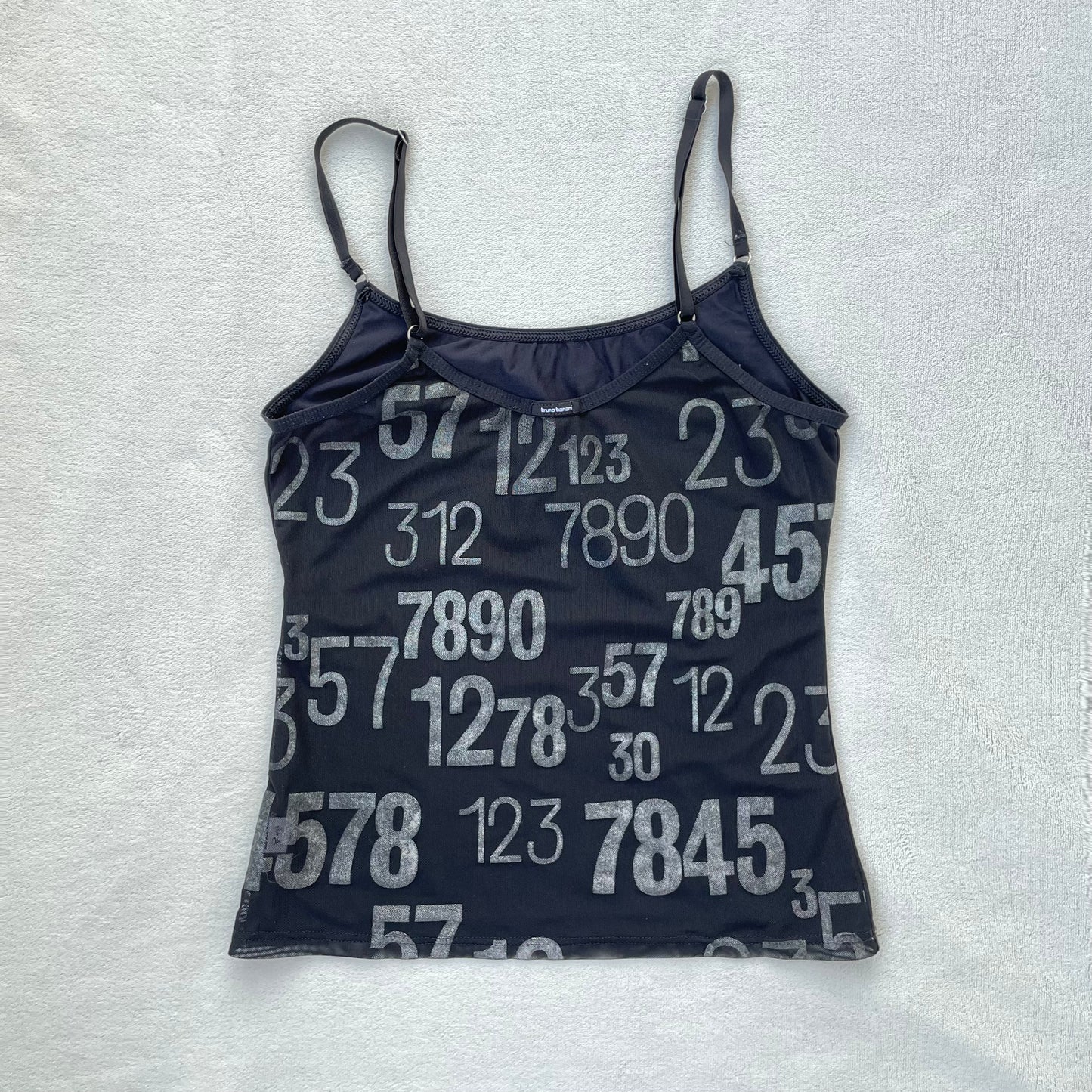 Black y2k graphic top