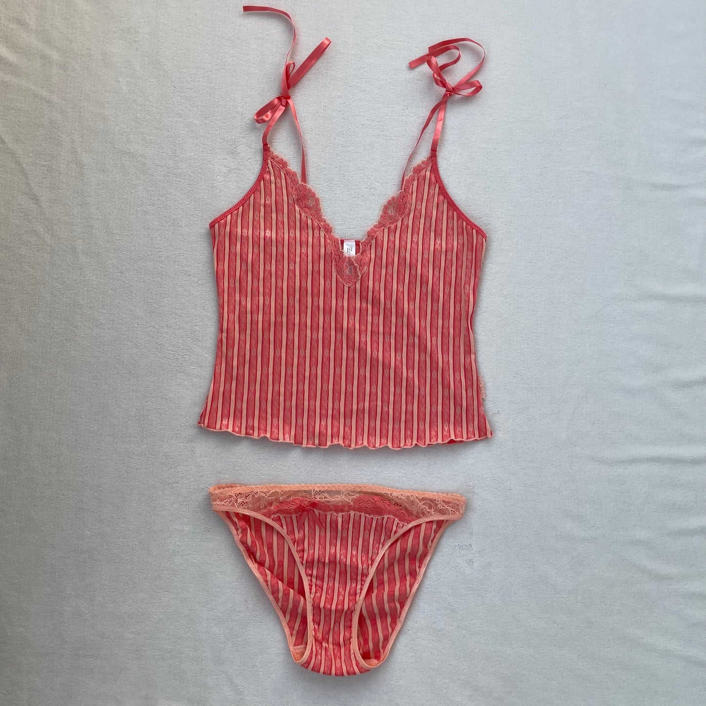 Floral 00s orange/pink set