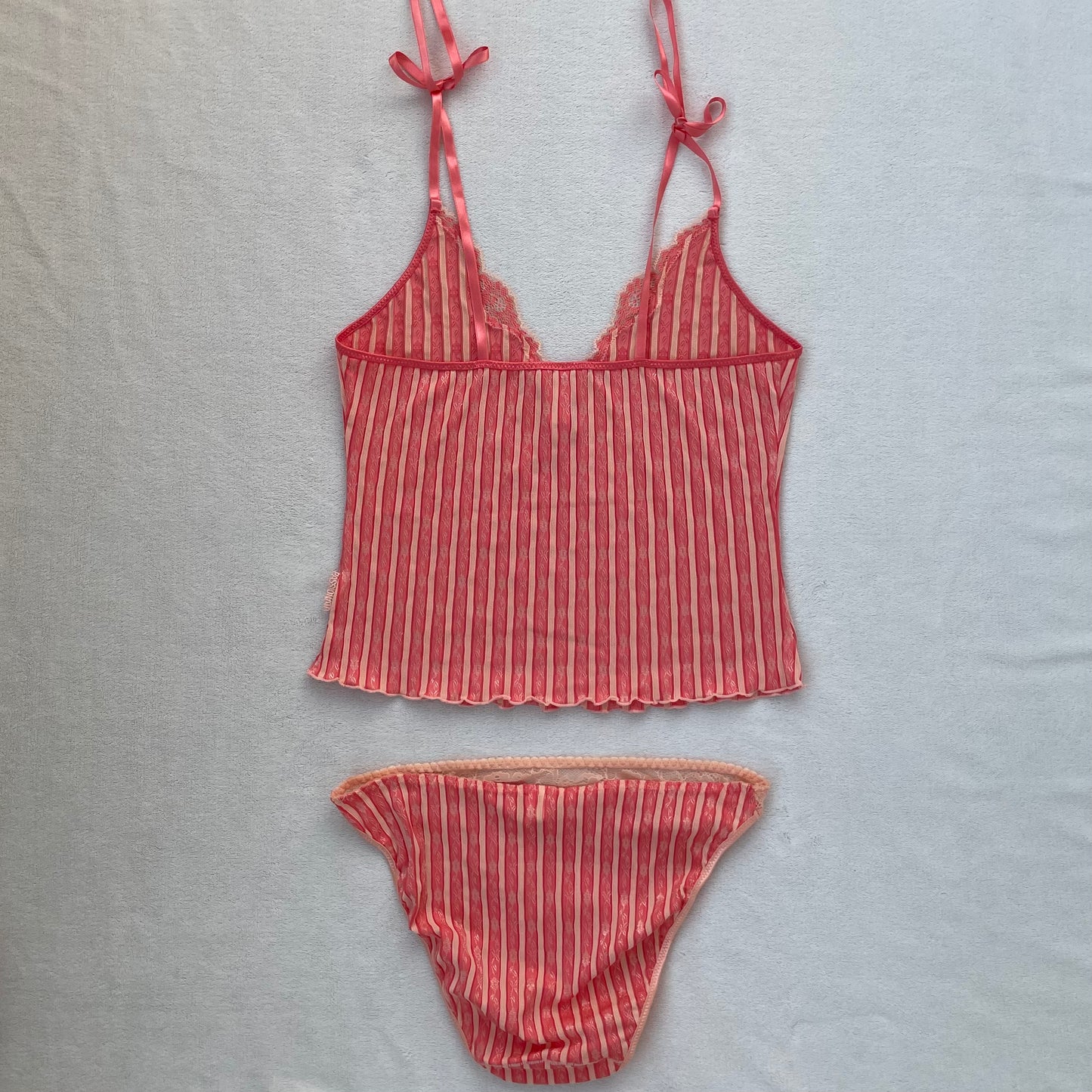 Floral 00s orange/pink set
