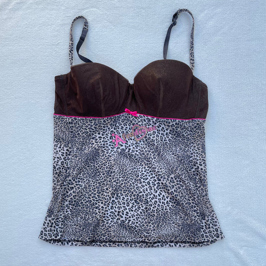 Cheetah print corset top
