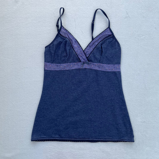 Blue y2k cami top