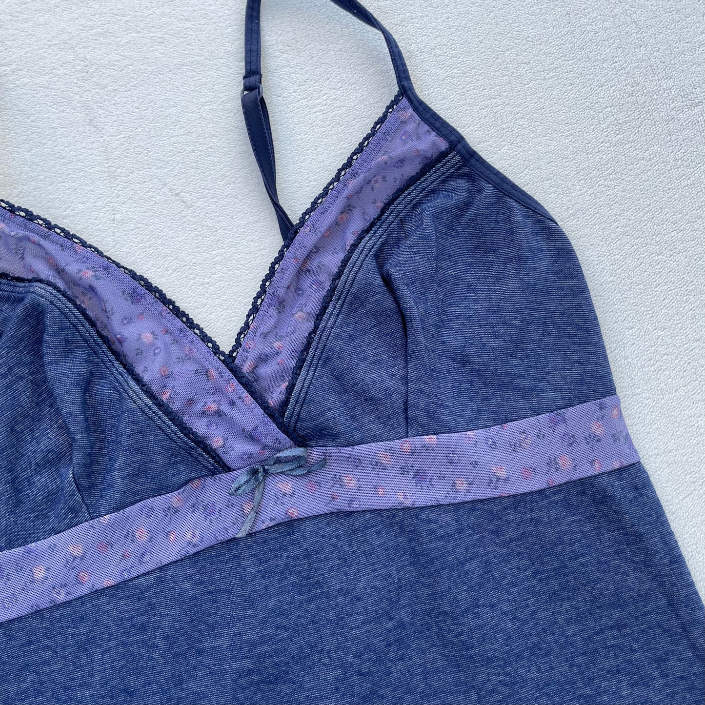 Blue y2k cami top