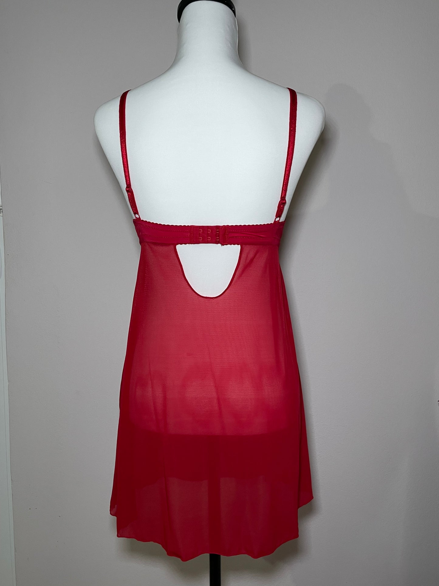 Red Lace Babydoll Dress