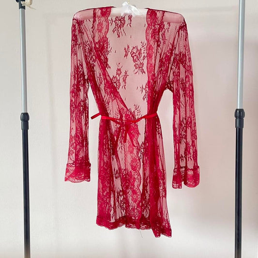 Red Lace Robe